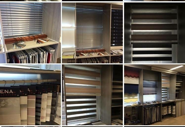 Showroom van SENA Woondecoratie's met stalen rolgordijnen en jaloezieën